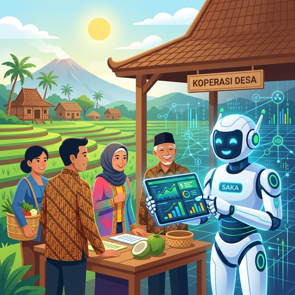 Saka AI Assistant membantu koperasi desa